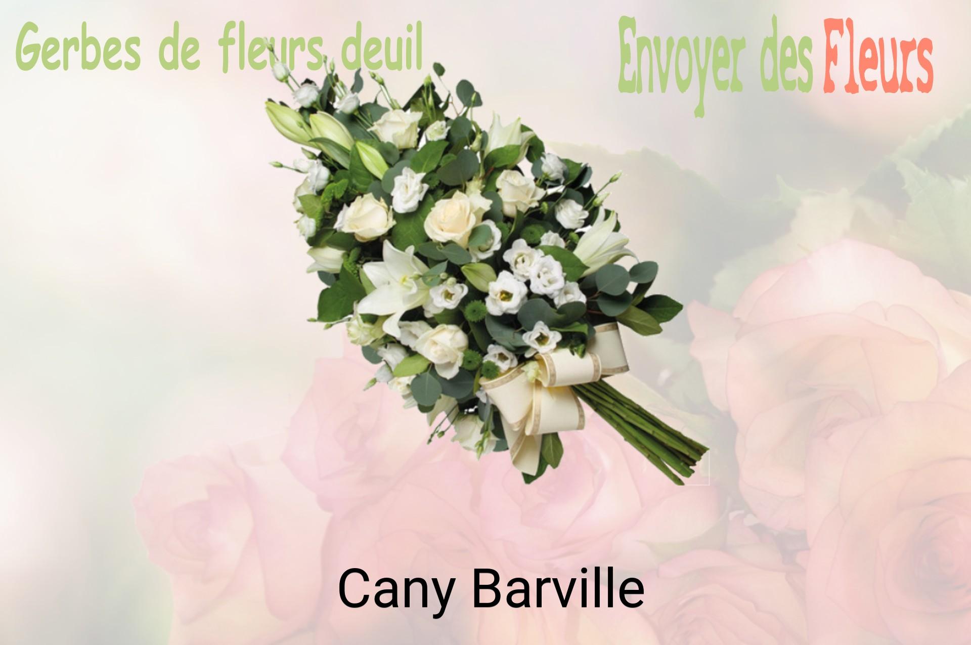 Gerbe de fleurs de deuil livrée à Cany-Barville